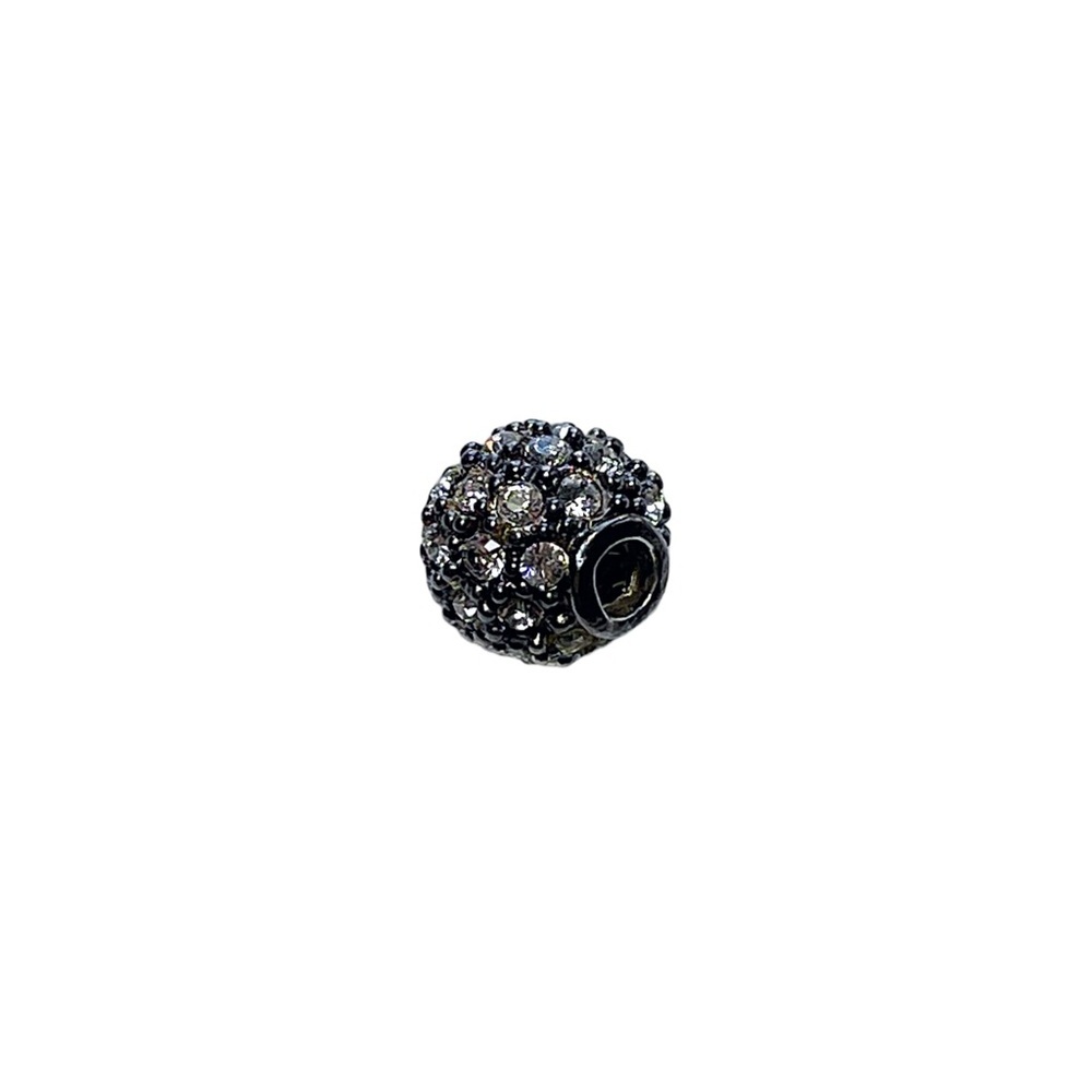 Elegant Silver Gemstone Bead Charm!